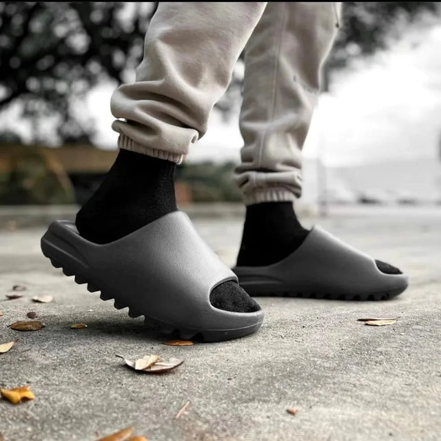 Adidas Yeezy Slide 'Onyx' (Restock Ver.) – Pure Steal Sneaker Store